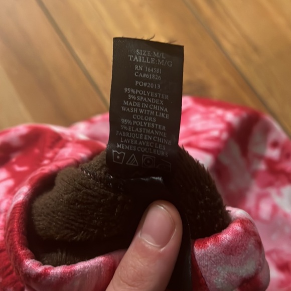 Just Cozy pink fleece lined leggings - Picture 3 of 4